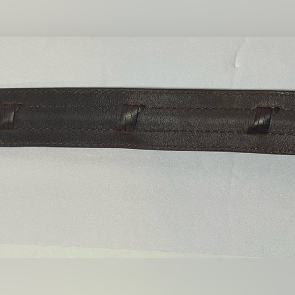 Columbia Genuine Leather  Belt Brown Sz 34 Preowned 11CO0255 - Picture 11 of 16